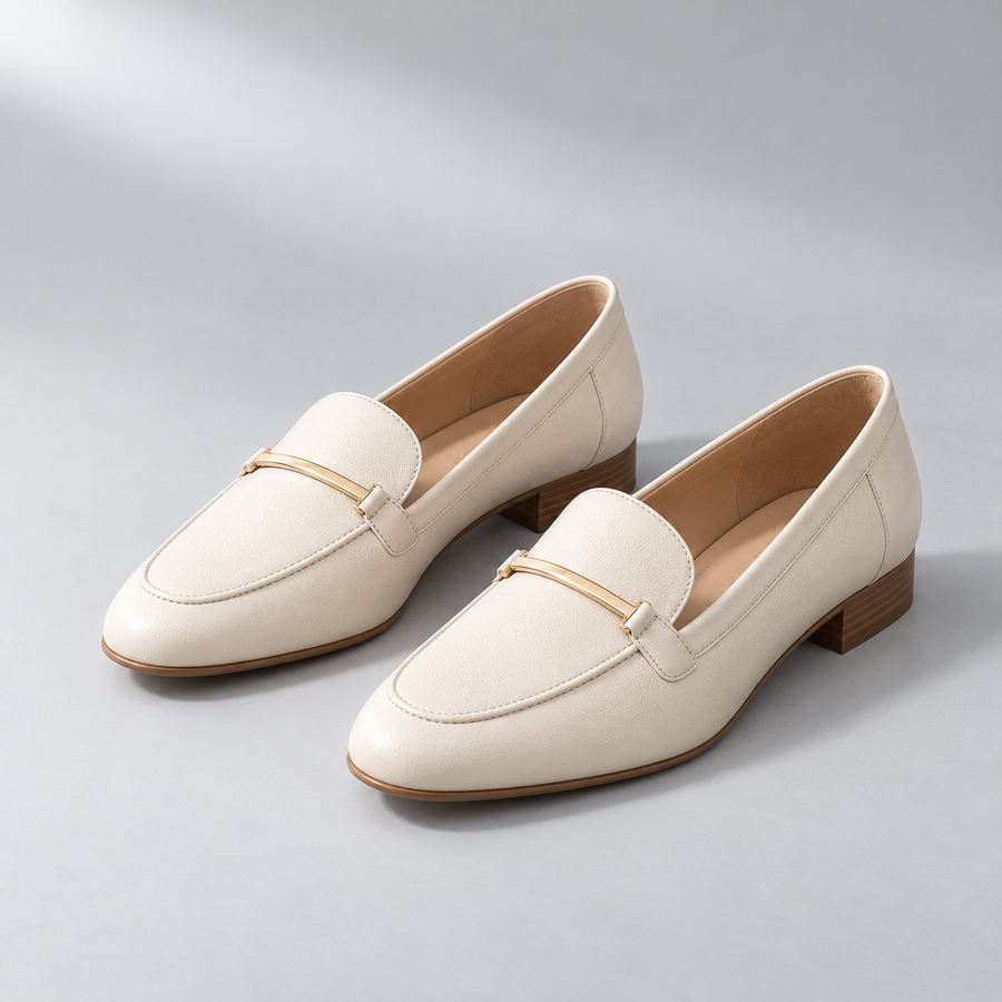 Alba Bar Loafer in Ivory — hero view