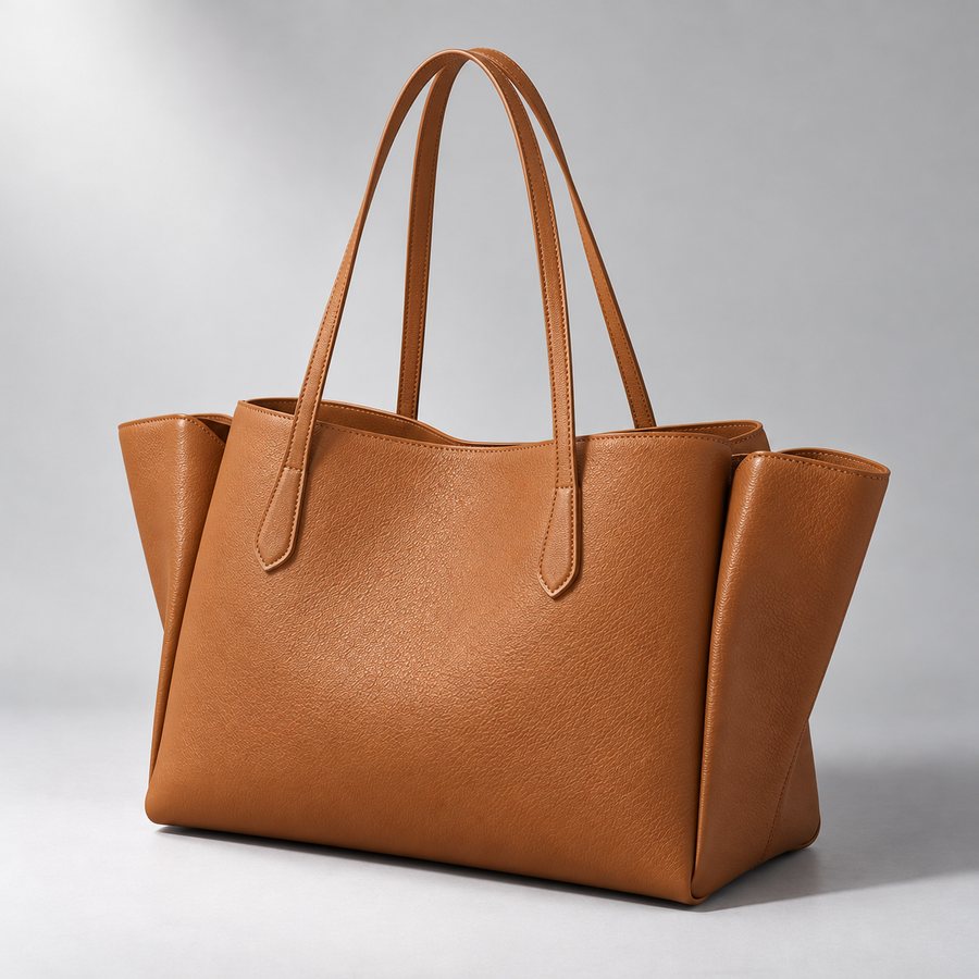Marlow Wing Tote in Tan — alternate view