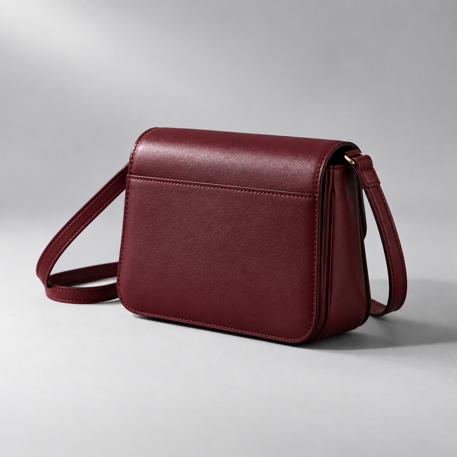 Iris Mini Crossbody in Burgundy — alternate view