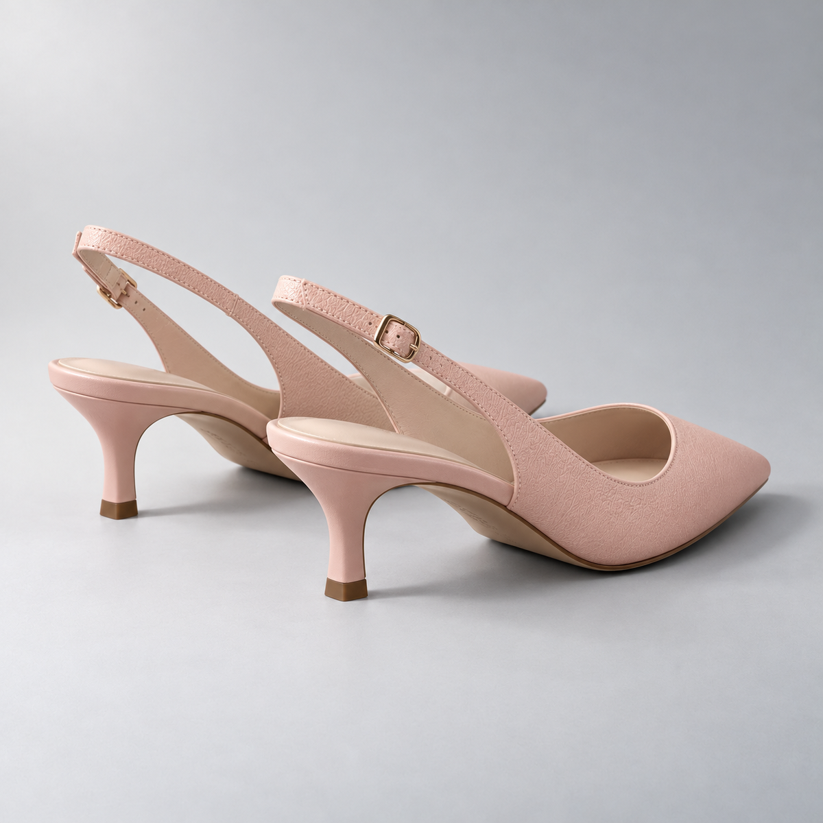 Lyra Slingback Heel in Blush — alternate view