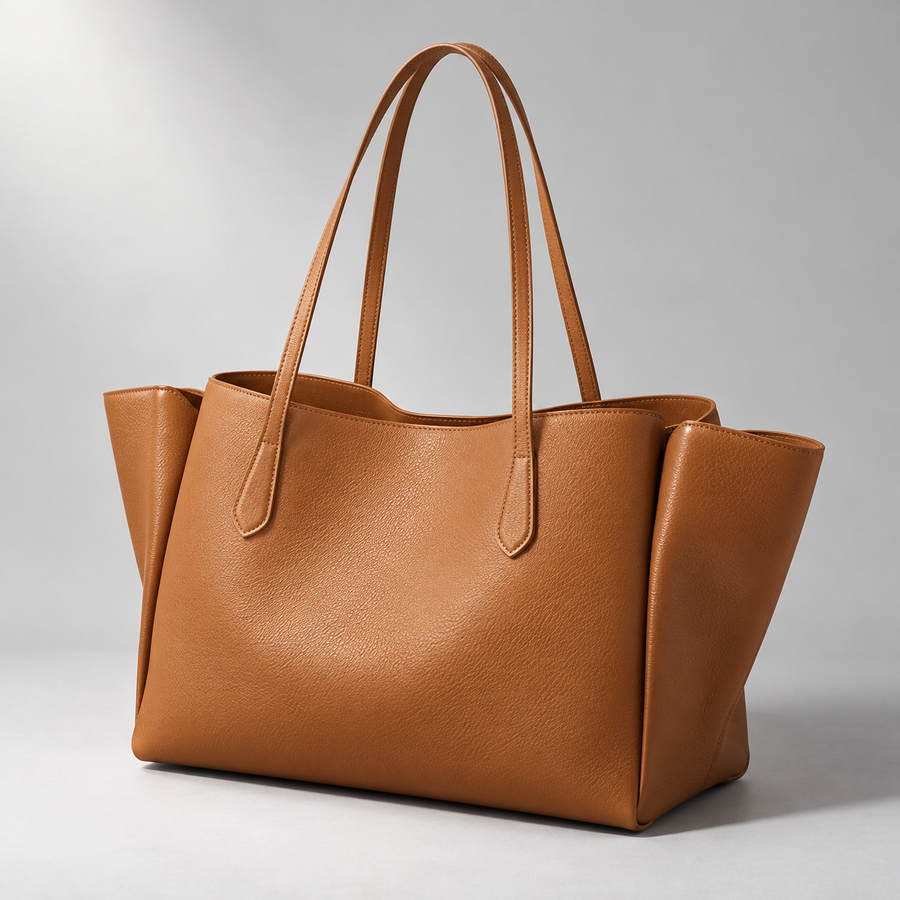 Marlow Wing Tote in Tan — hero view