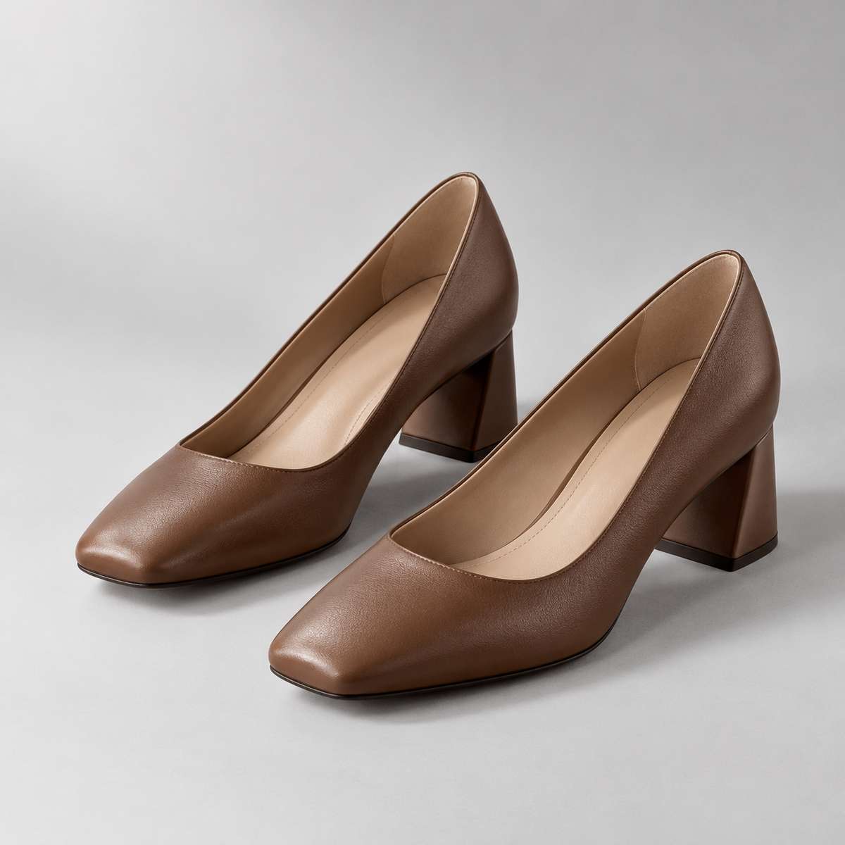 Orla Sculpted Pump in Cocoa — hero view