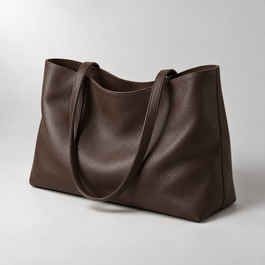 Vela Soft Tote in Espresso — hero view